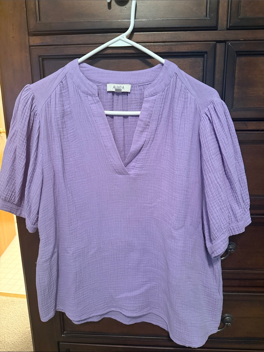 Avara Tammy Lilac Gauze Top